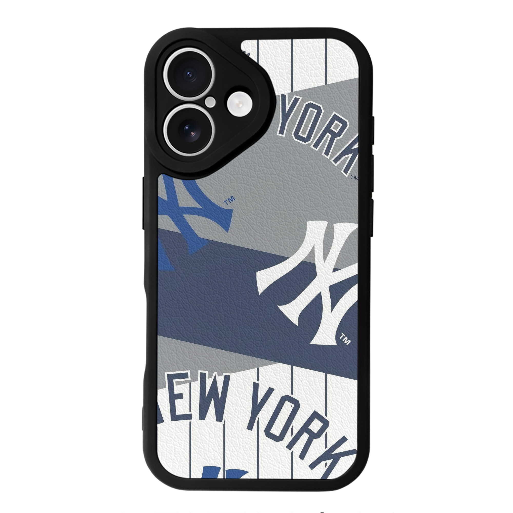 New York Yankees 133 IPhone 16 Silicone Leather Case – UV Print, Lambskin Texture – Perfect Fit, Wireless Charging Compatible, Scratch Resistant, Precise Cutouts – Stylish Protection For IPhone 16